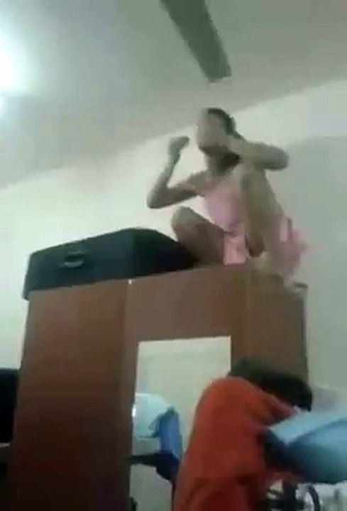 Girls Having Fun In Hostel