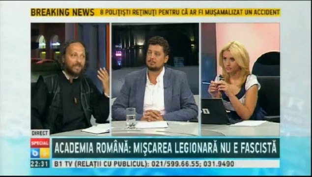 Pr. Aldea, istoricul Mircea Stanescu si C. Tarziu in dezbatere TV despre Legea asa-zis anti-legionara