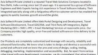 Travel Technology, Travel Software Solutions, Travel API Integration, Travel Portal Software Development