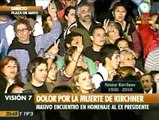 Himno Nacional Argentino Plaza de Mayo Muerte de Kirchner