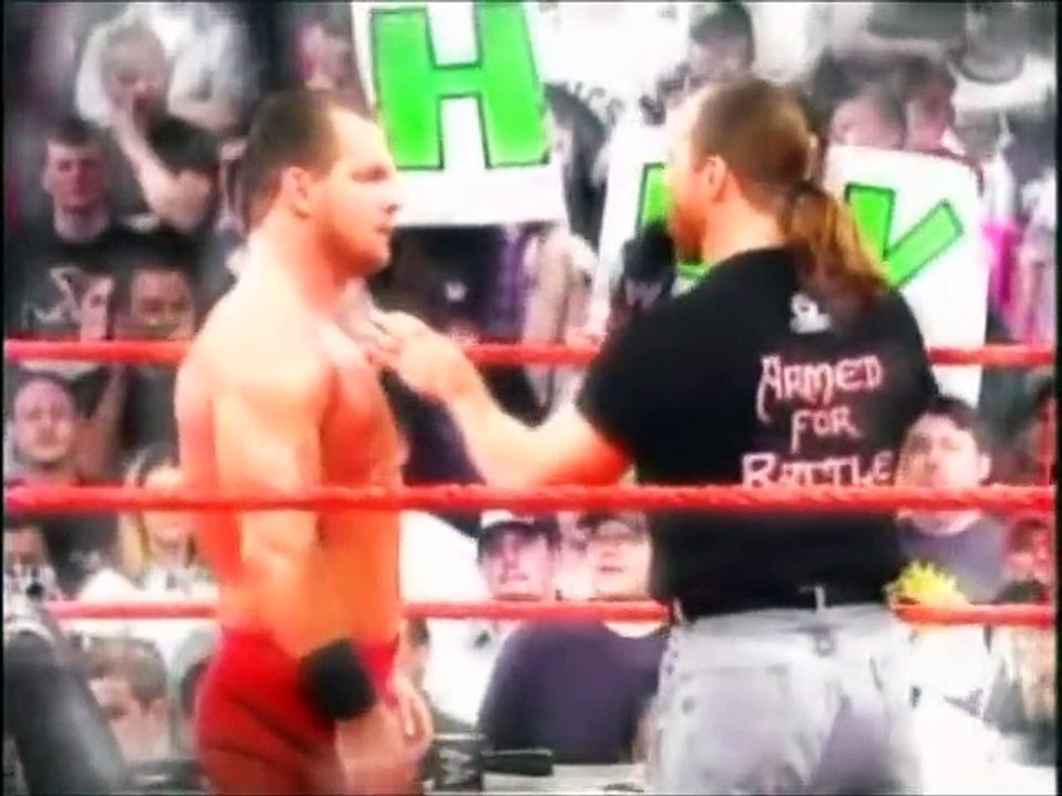 Benoit Locks Triple H In The Crossface