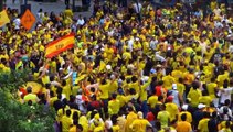 Fiesta de la hinchada amarilla/ barcelona campeón 2012/ Guayaquil Ecuador. HD