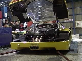 Ferrari F40 Twin-Turbo dyno run