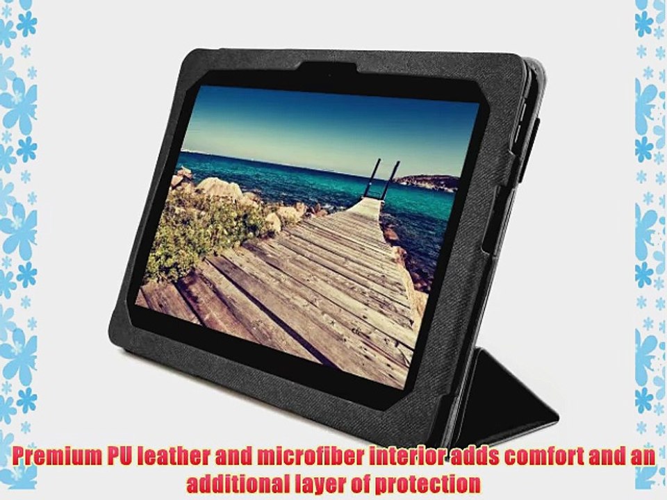 Mulbess - Gigaset QV 1030 10 Zoll CleverStrap Leder Tasche H?lle Case - Premium Tablet-PC Schutzh?lle