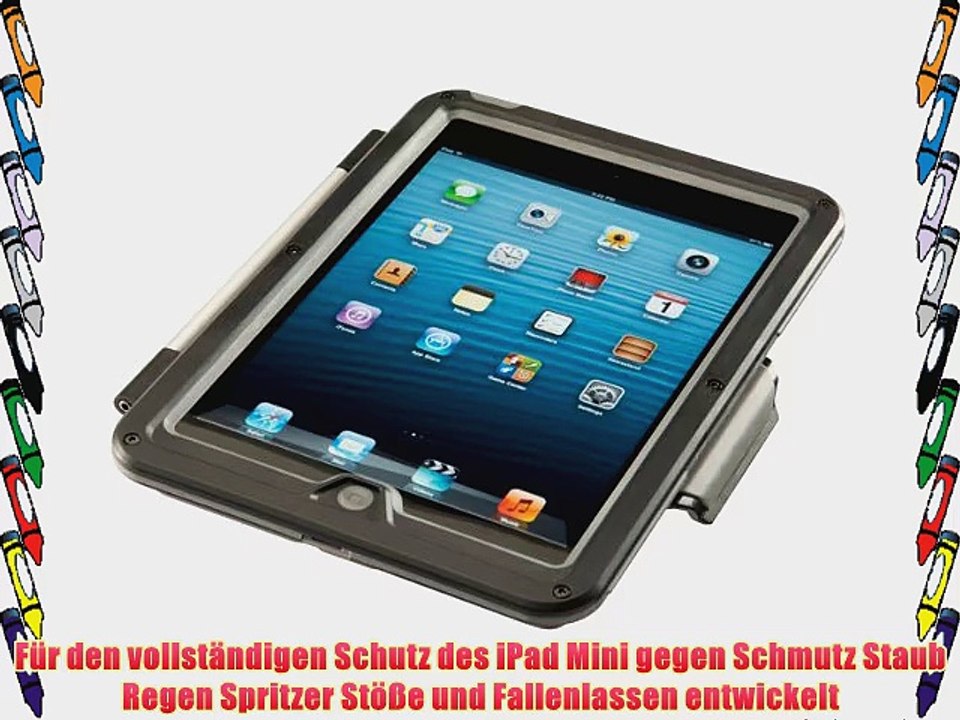 Peli (Pelican) ProGear CE3180 Vault Series Apple iPad Mini Robuste Tableth?lle in Schwarz/Grau