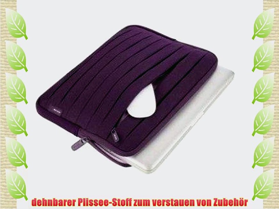Belkin Pleated Schutzh?lle (geeignet f?r macBook/Ultrabook bis 381 cm (15 Zoll)) violett/pflaume