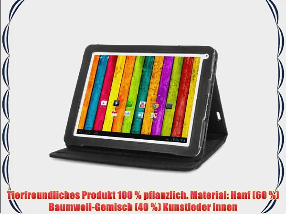 Cover-Up Schutzh?lle f?r Archos 97b Titanium Tablet 246?cm?/ 97?Zoll (nat?rliches Hanf Standfunktion)