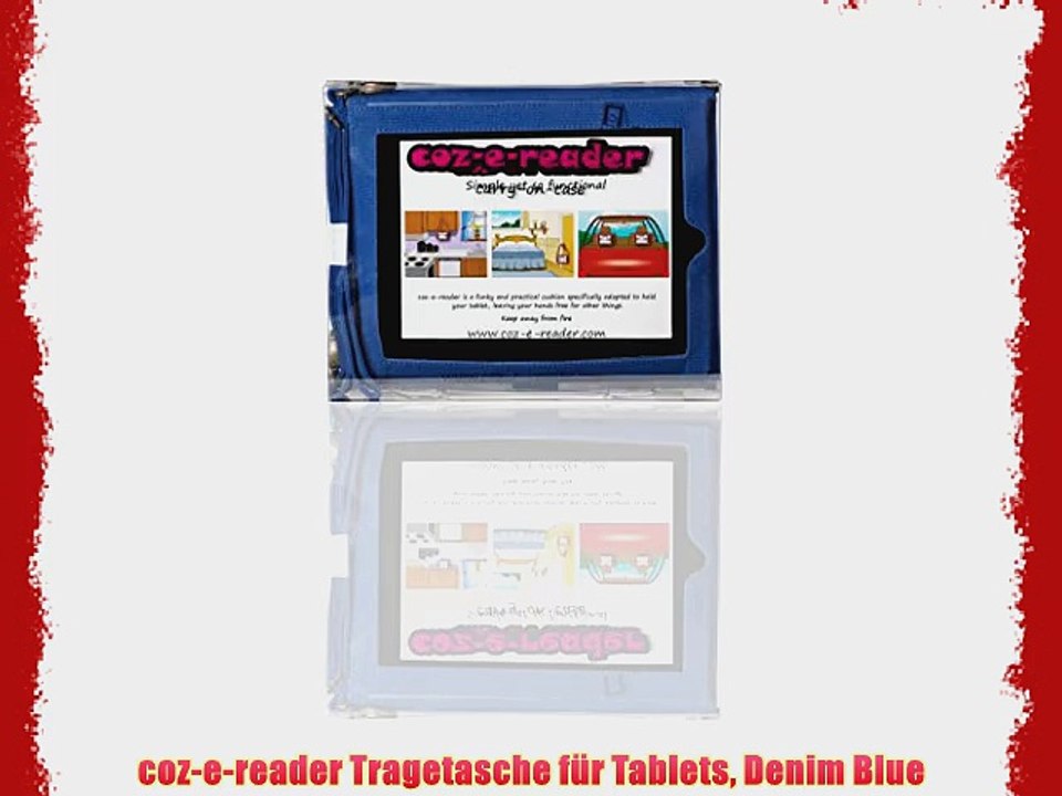 coz-e-reader Tragetasche f?r Tablets Denim Blue