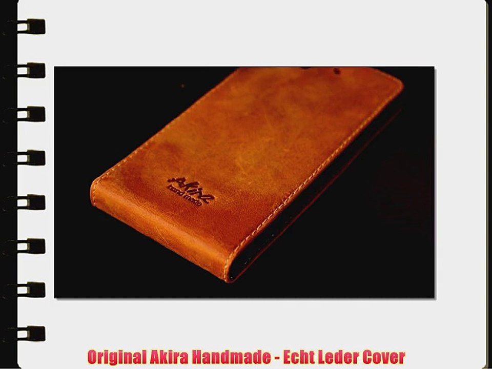 Original Akira Hand Made Echt Leder Sony Xperia Z Cover Handgemacht Case Schutzh?lle Etui Flip