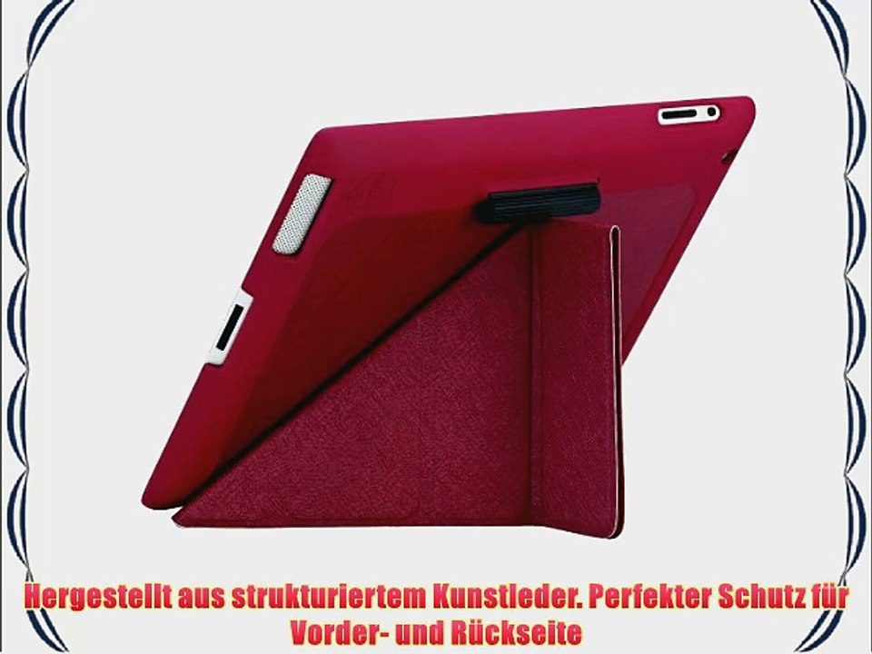 Ozaki iCoat Slim-Y Kickstand Tasche f?r Apple iPad/iPad 2 rot