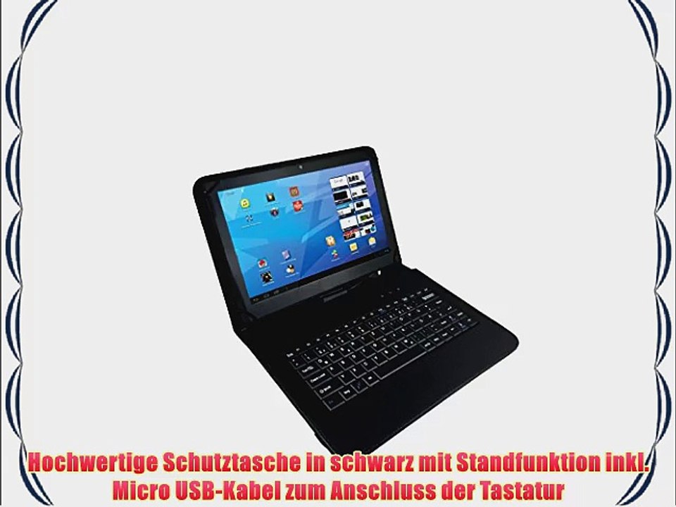 Deutsche QWERTZ Tastatur / Keyboard Tasche f?r Aldi Medion lifetab P8912 MD 99066 89 zoll Tablet