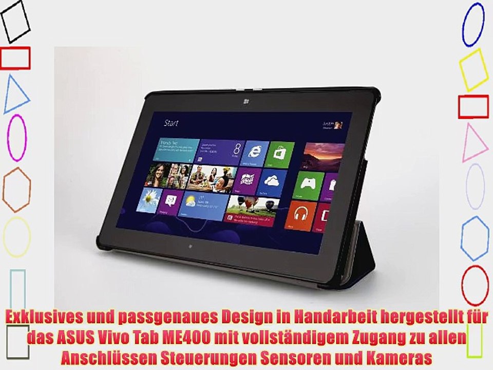 Supremery - Ultra Slim Schutzh?lle Tasche Case f?r Asus VivoTab ME400C ME400 (101 Zoll) Tablet-PC