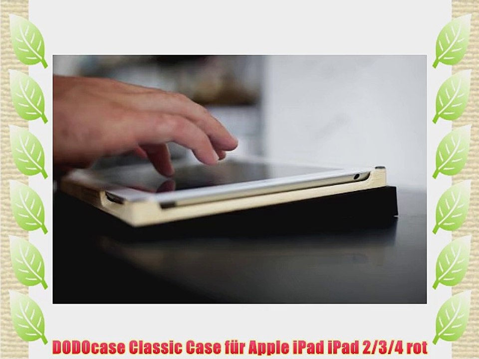 DODOcase Classic Case f?r Apple iPad iPad 2/3/4 rot