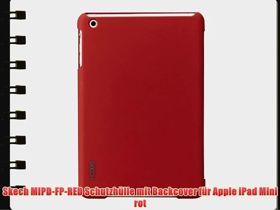 Skech MIPD-FP-RED Schutzh?lle mit Backcover f?r Apple iPad Mini rot
