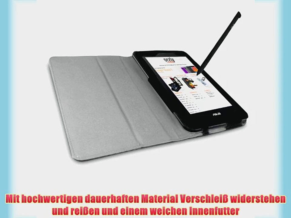 ORZLY? - ASUS VIVO TAB NOTE-8 Tablet Case / Schutzh?lle mit integrierter Standfunktion in SCHWARZ