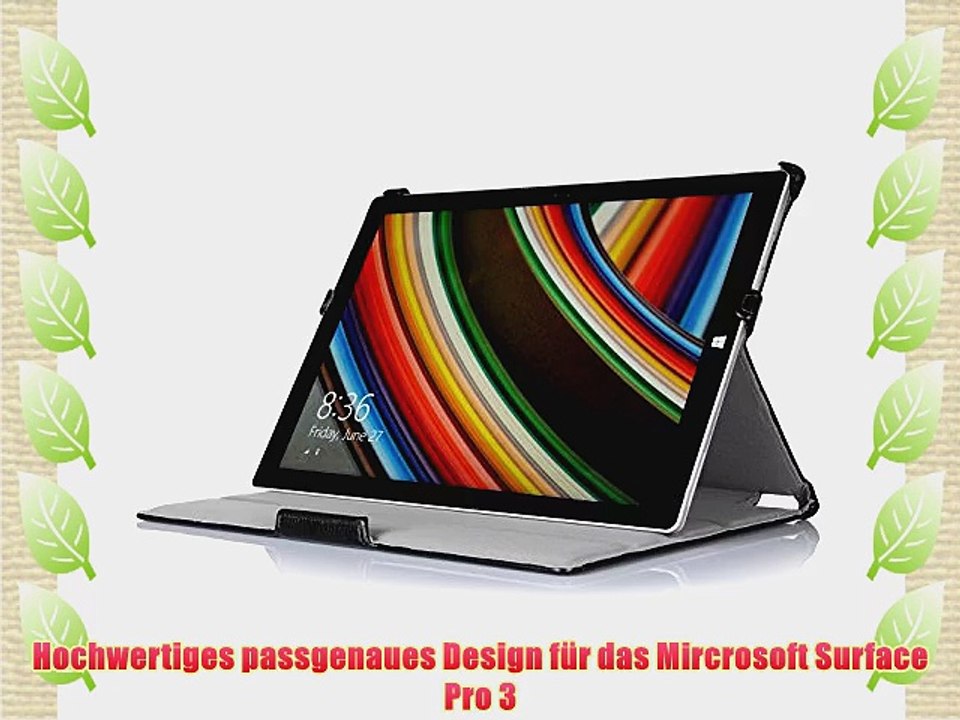 Supremery? Ultra Slim Microsoft Surface Pro 3 H?lle Case Tasche Cover mit Standfunktion