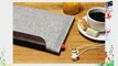 iPad sleeve -MERINO- Grau/Dunkelbraun - aus 100 % Merino Wollfilz und rein pflanzlich gerbtem