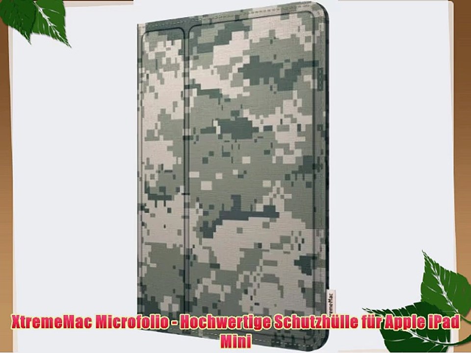 XtremeMac Microfolio Digi Camo Schutzh?lle f?r Apple iPad Mini im Camoflage-Design (Komplettschutz)