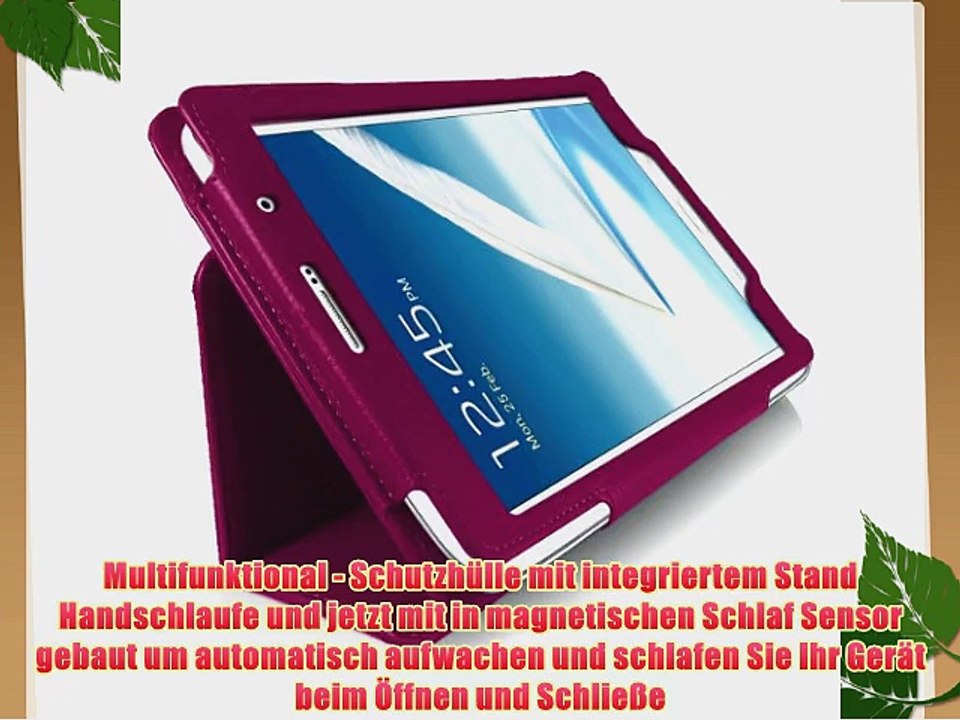 SAMSUNG Galaxy Note 8.0 Tablet Case - G-HUB LILA PropUp Fall Abdeckung (mit integrierter Standfunktion
