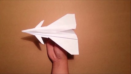 How to make a paper plane that Really FLIES Well - Euro fighter