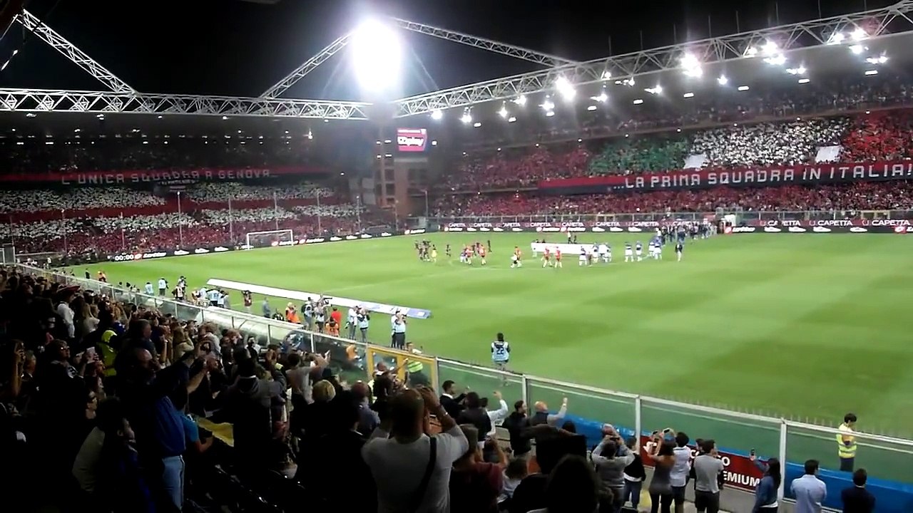 Genoa Sampdoria Incredible Choreo Ultras Derby 28 9 2014