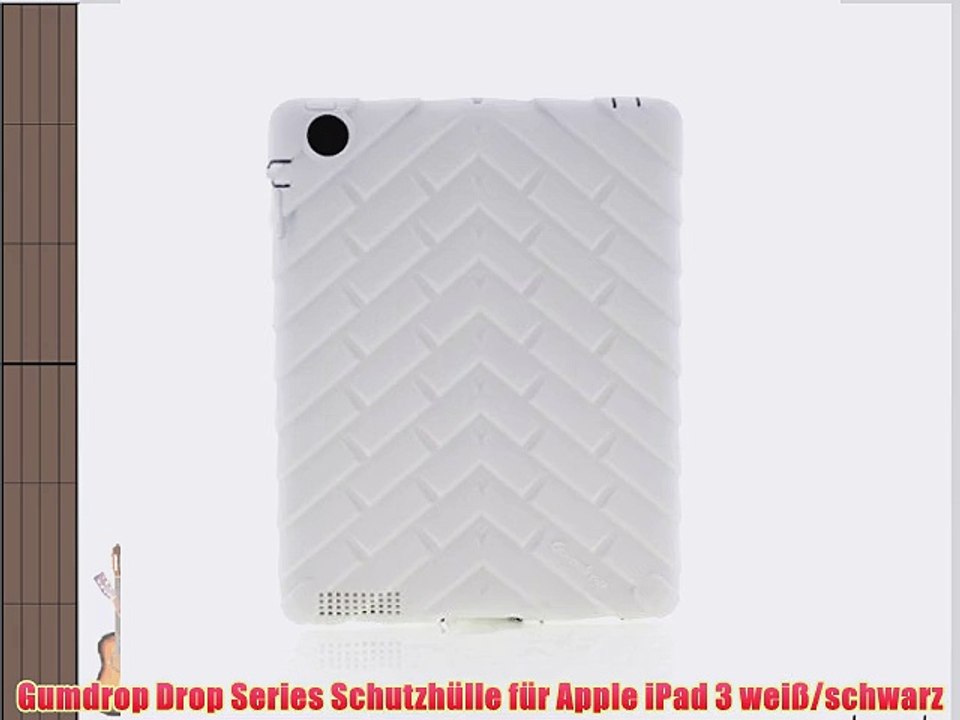 Gumdrop Drop Series Schutzh?lle f?r Apple iPad 3 wei?/schwarz