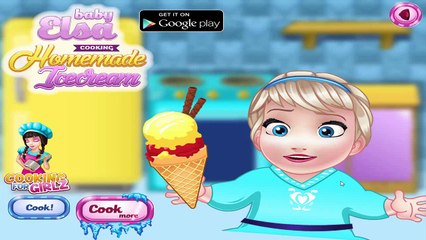 Elsa Baby Cooking Icecream - Disney Frozen Game - Cartoon Games For Kids