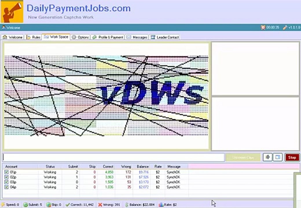 Online Captcha Entry Job - Demo Video Tutorial