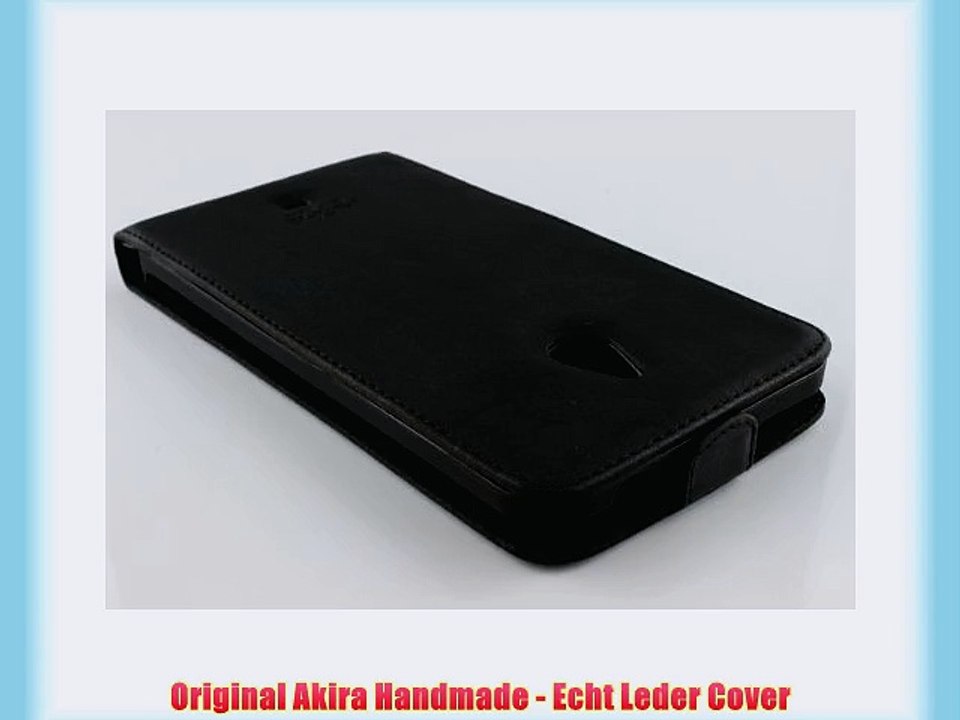 Original Akira Hand Made Echt Leder Nokia Lumia 1320 Cover Handgemacht Case Schutzh?lle Etui