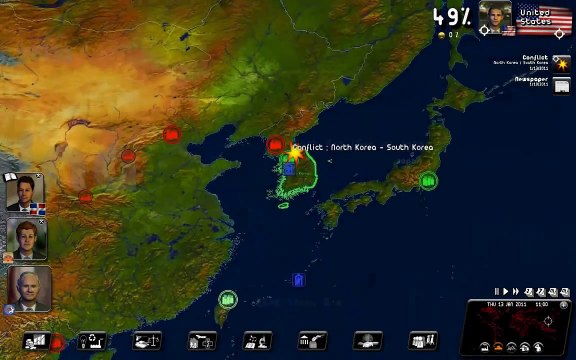North Korea conflict - Rulers of Nations Geopolitical Simulator 2