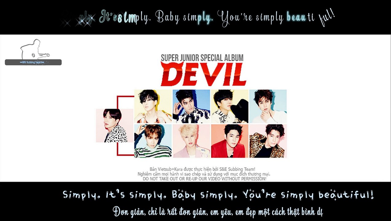 [S&EST][Vietsub+Kara] Simply Beautiful - Super Junior