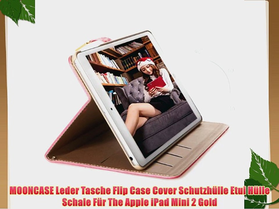 MOONCASE Leder Tasche Flip Case Cover Schutzh?lle Etui H?lle Schale F?r The Apple iPad Mini
