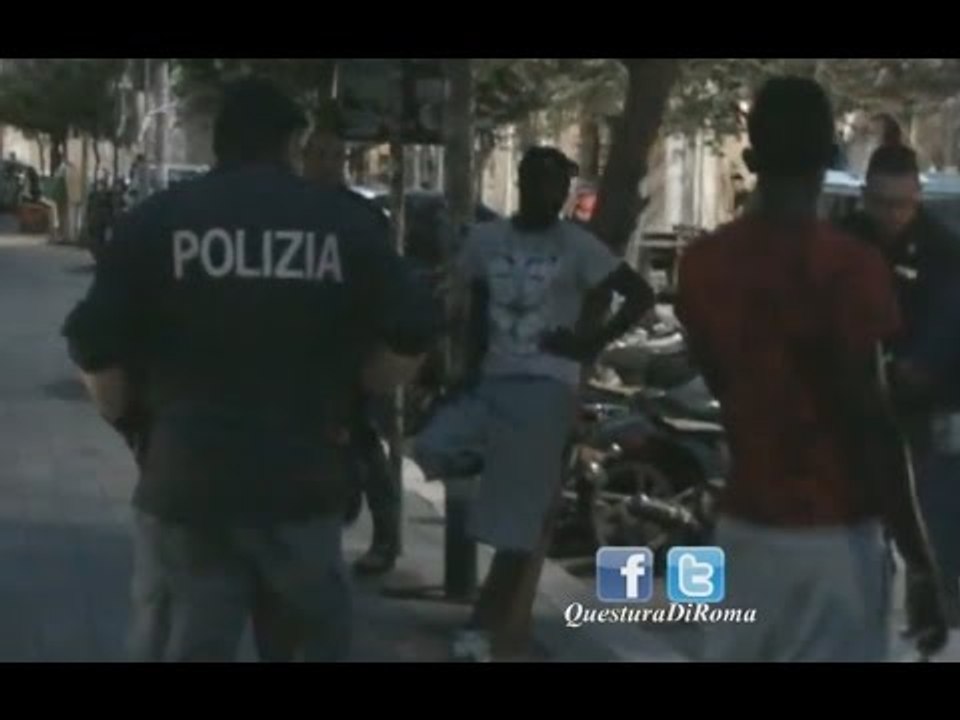 Roma - Droga, blitz al Pigneto e a Tor Bellamonaca: 4 arresti (01.08.15)