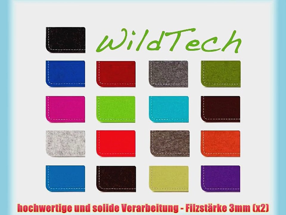 WildTech Sleeve f?r Sony Xperia Tablet Z2 Filz H?lle Tasche Case Cover - 17 Farben (Handmade