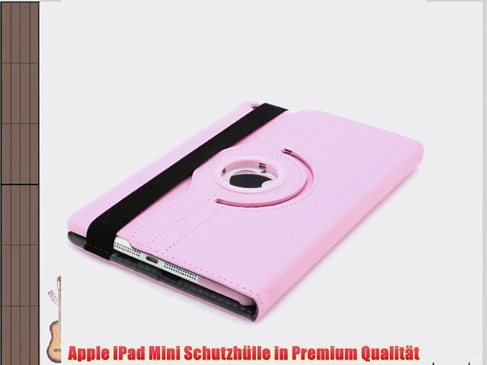XAiOX iPad Mini H?lle Tasche Kunst Lederh?lle Case Cover mit Aufstellfunktion und Drehfunktion