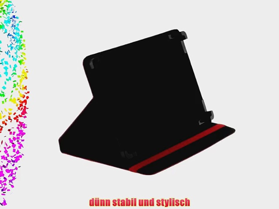 Bookstyle Tablet PC Tasche Etui H?lle Book Case rot mit Standfunktion passend f?r Captiva Pad