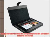 igadgitz Schwarz Echt Leder Tasche H?lle case f?r Amazon Kindle Fire 7 Display 8GB Wi-fi Android