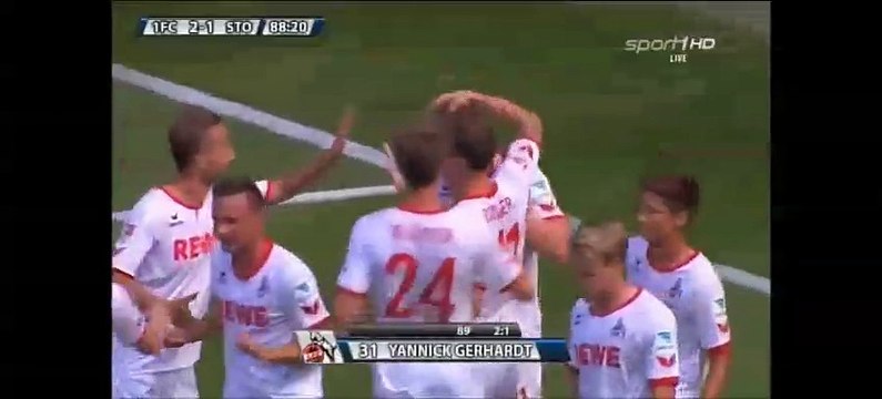 2-1 Yannick Gerhardt Goal International Club Friendly - 01.08.2015, FC Köln 2-1 Stoke City