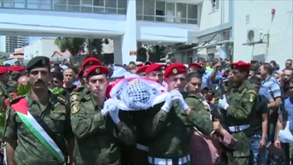 تشييع جثمان الشهيد ليث الخالدي شمال رام الله