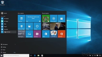 windows 10 The Start menu