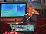 Justin Timberlake Calls Ellen Degeneres. 23/01/08