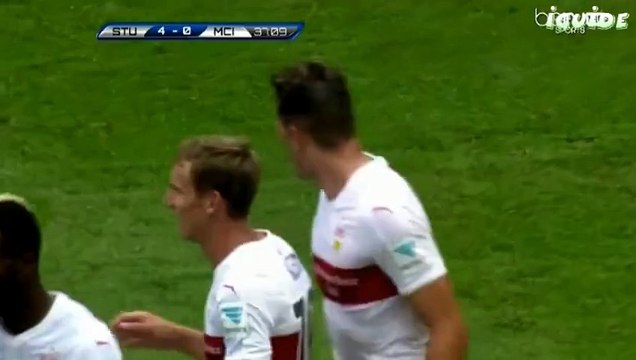Daniel Ginczek Goal VfB Stuttgart 4-0 Manchester City 01.08.2015
