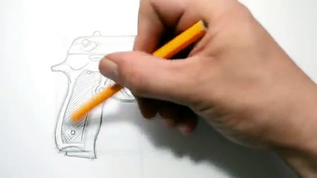 How to Draw a Gun  Quick Sketch
