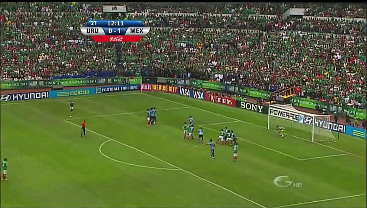Gran tiro libre de José Tostado | 2011 FIFA U-17 WORLD CUP FINAL MEXICO | MEXICO 2-0 URUGUAY