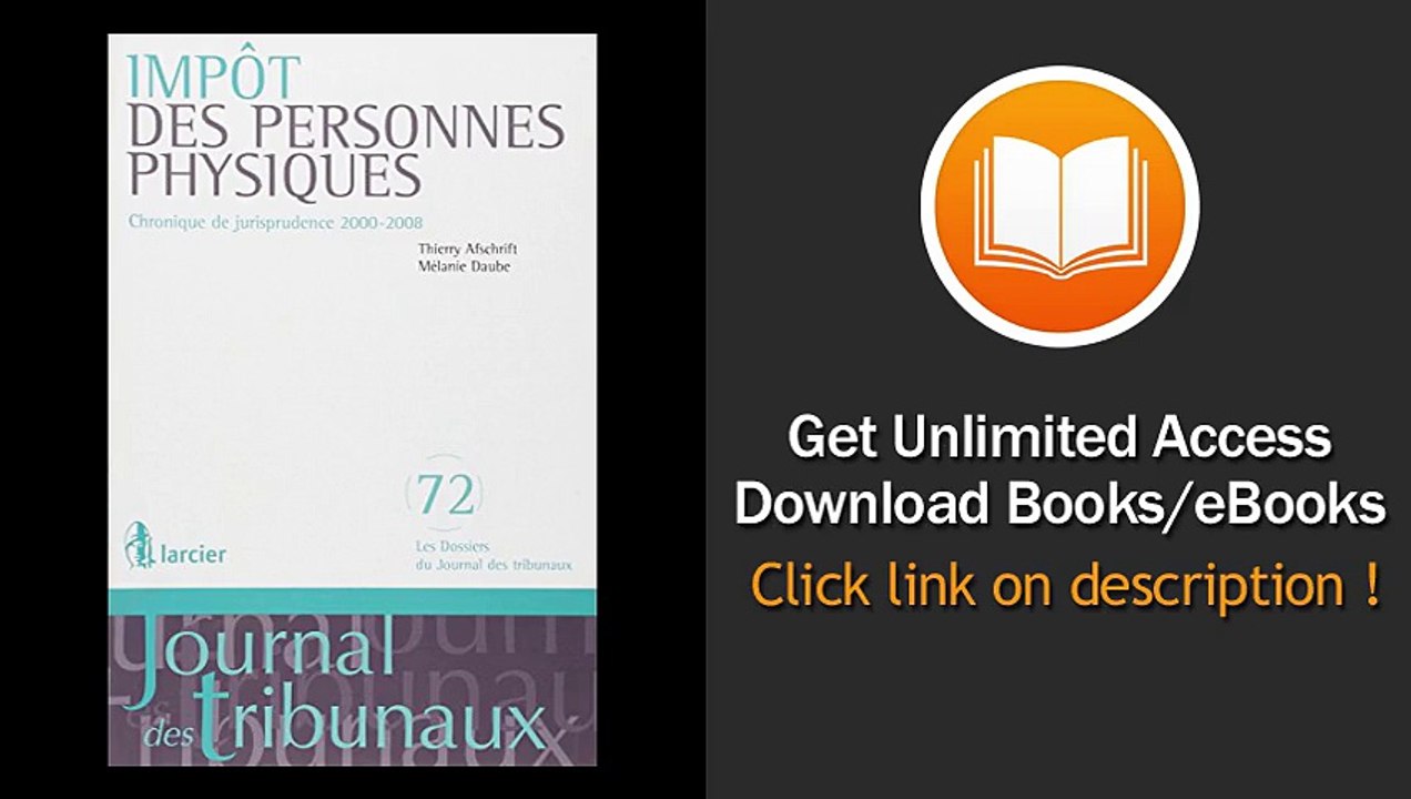 [Download PDF] mpot des personnes physiques chronique de jurisprudence 2000-2008