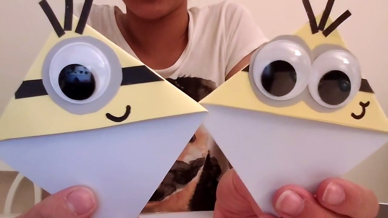 How to make/DIY a minion corner bookmark