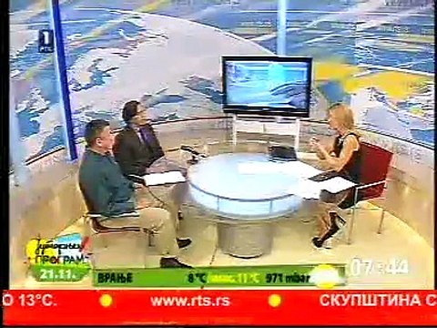 CF Srbija CF nedelja, RTS 1 jutarnji program 21 11 2012