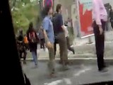 Young Women beaten in streets of Tehran while protesting