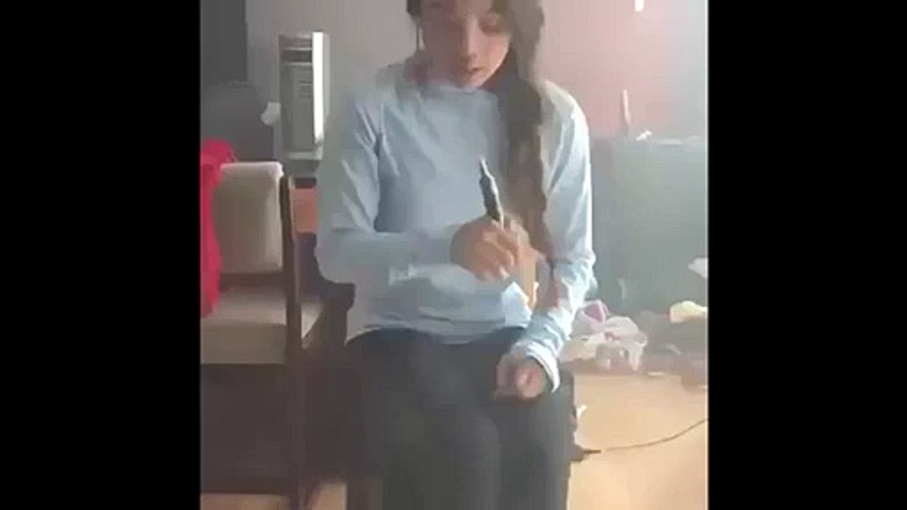 Amazing sheesha smoking girl