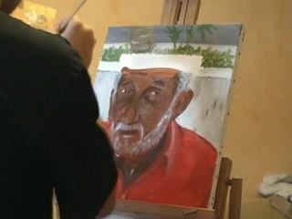 Peinture marchand de journaux de Cienfue